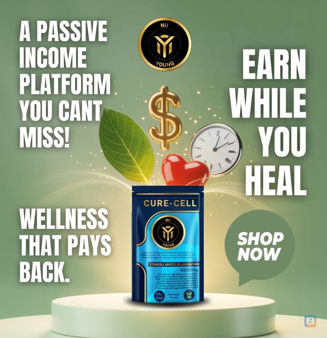 Earn while you heal.<br />
<br />
Cure-Cell isn't just wellness -...