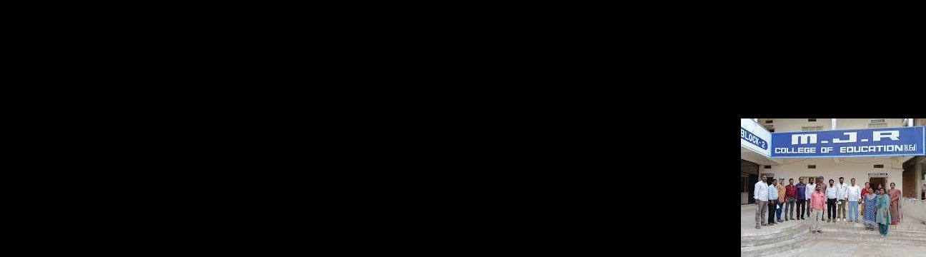 MJR College of Education