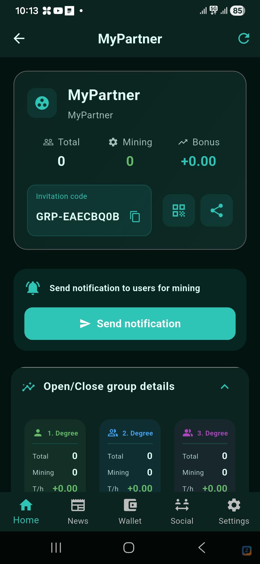 Tick coin mining app after listing the interlink next june listing app 