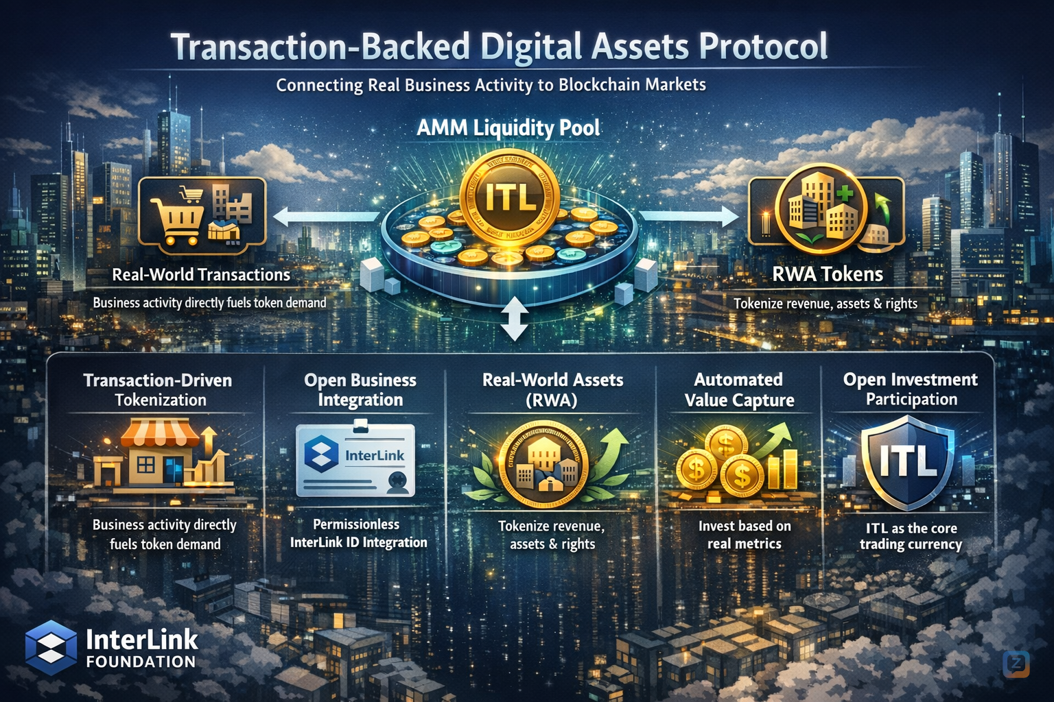 <i class="twa twa-light-bulb"></i> Businesses tokenize real activity<br />
<i...