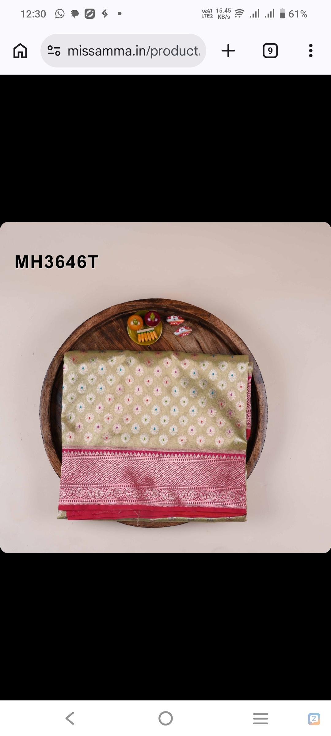 R u buying a saree  please comment him.