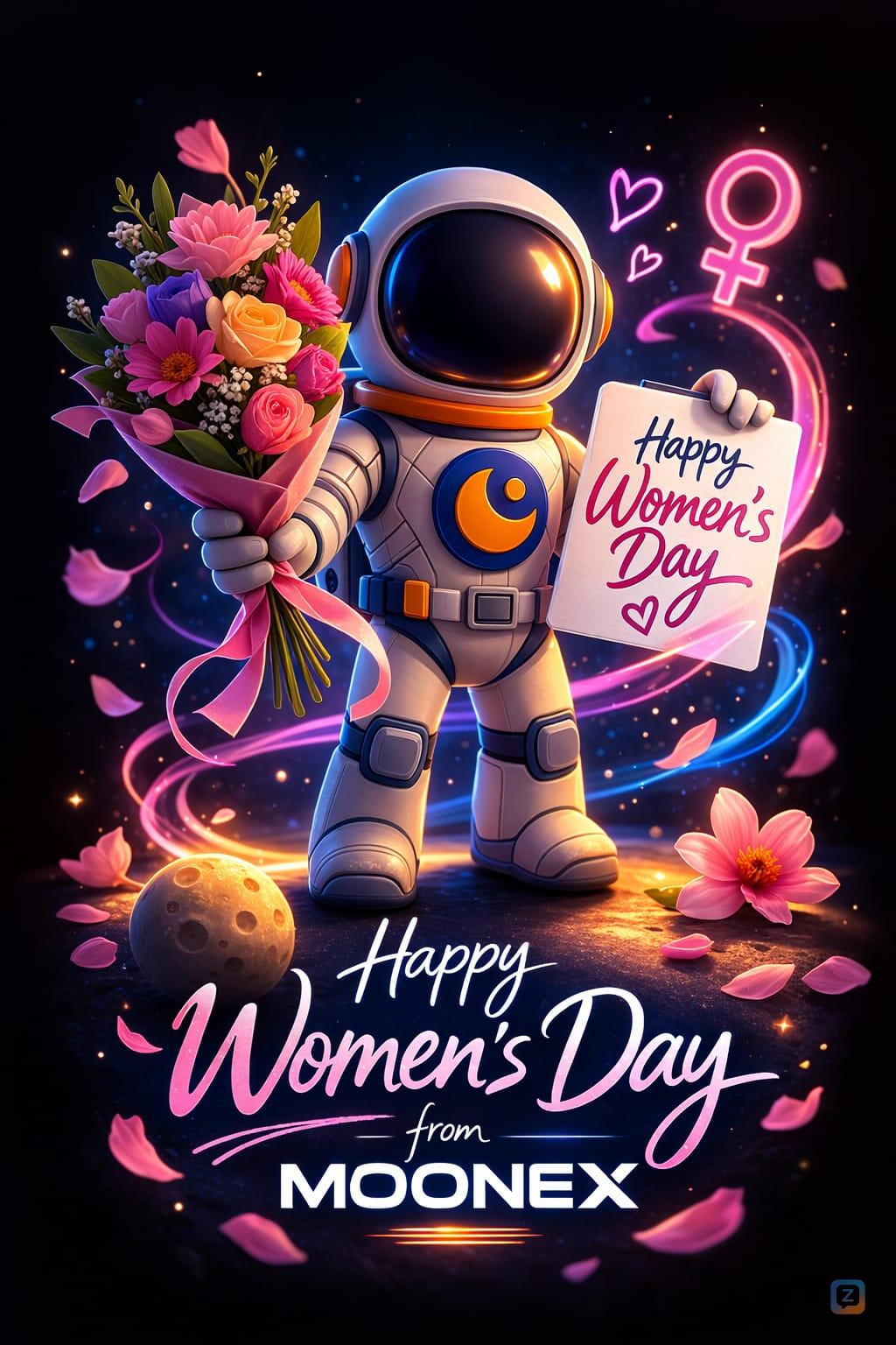 <i class="twa twa-cherry-blossom"></i> Happy Women&rsquo;s Day from MOONEX!...