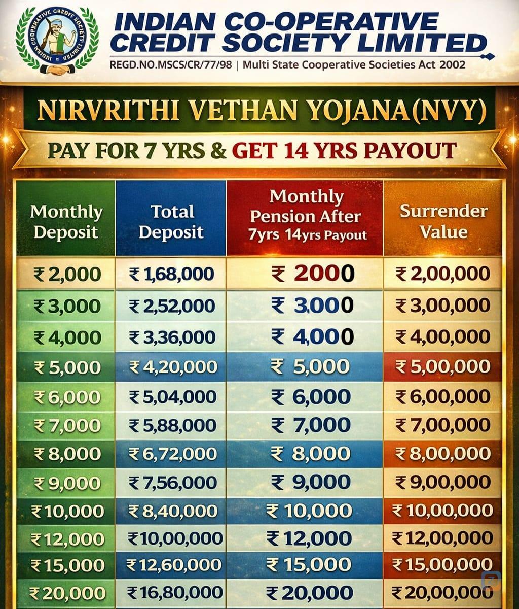 తప్పకుండ మీ నమ్మకానికి బలమైన పునాది మీ జీవితానికి భరోసా ఇందులో పొదుపు చేయండి...