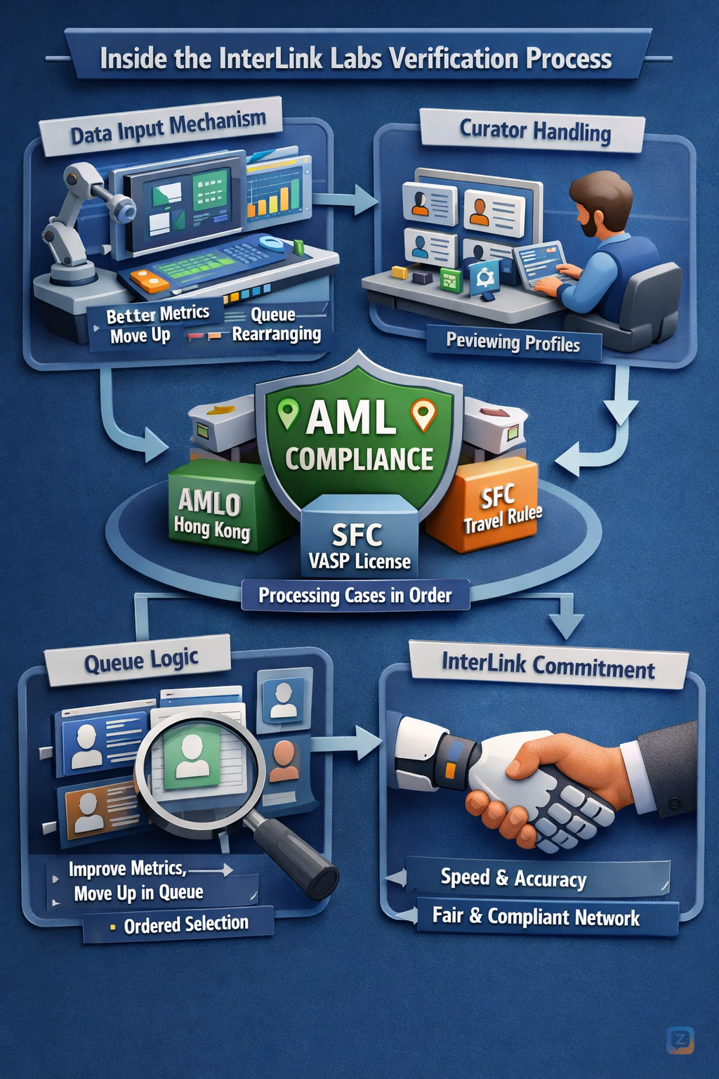 Inside the InterLink Labs Verification Process<br />
The diagram explains how...