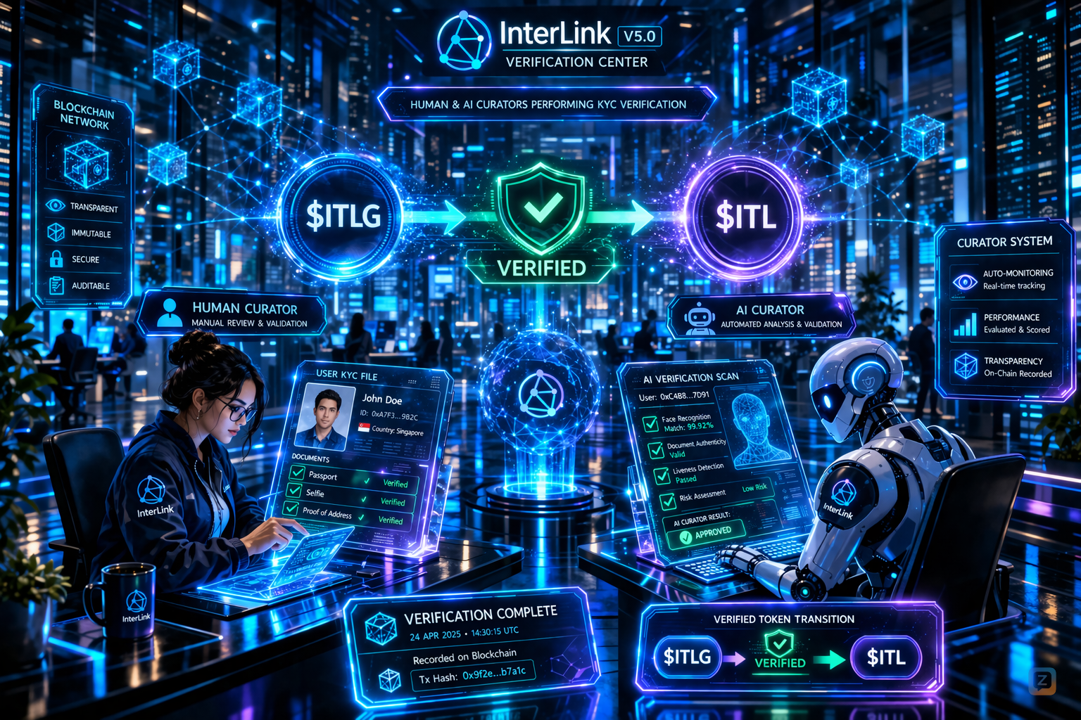 A new era begins where Human + AI Curators work together to verify every user...