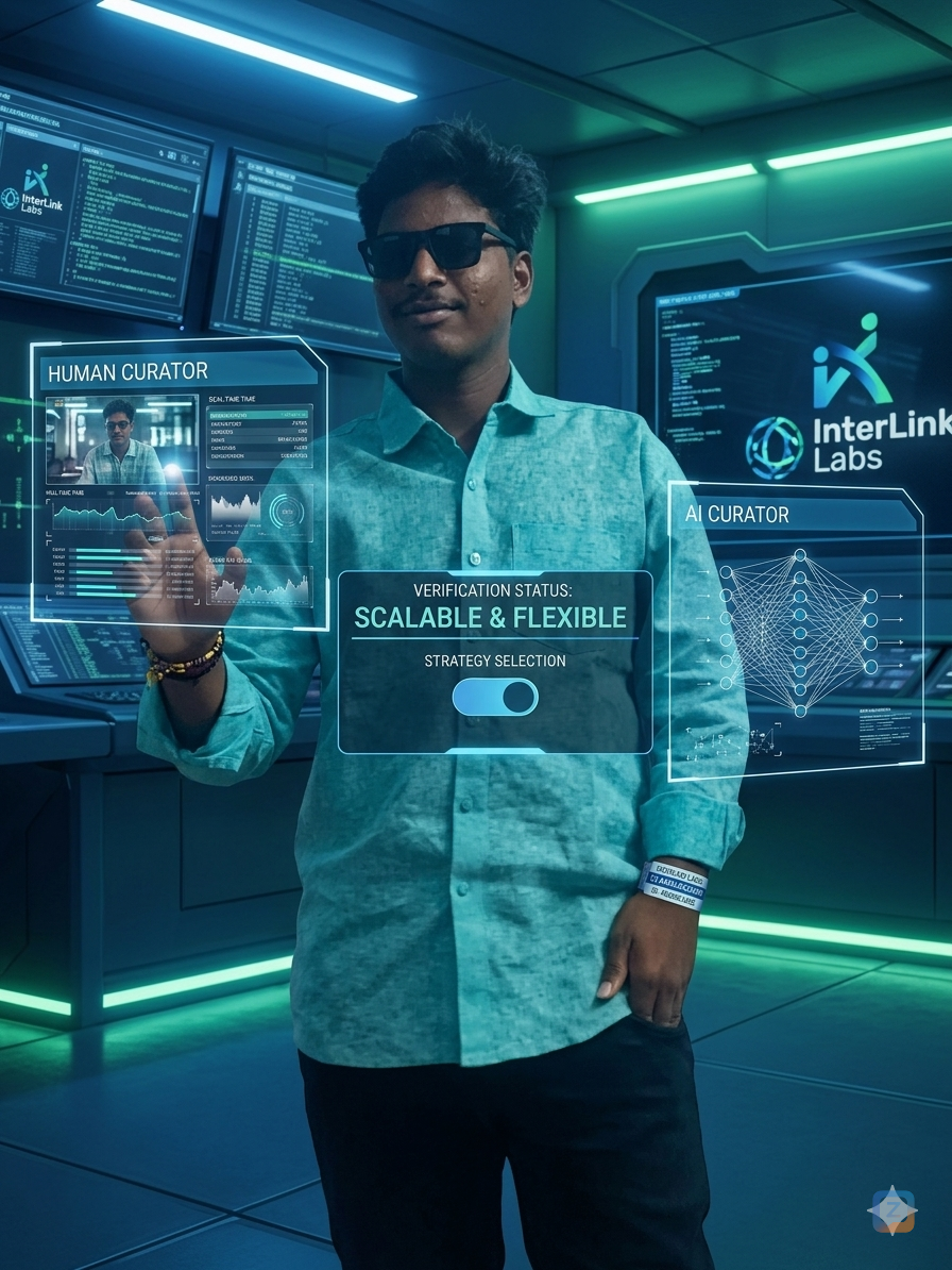 In Phase 1, InterLink Labs introduces Human Curators and AI Curators.<br />...