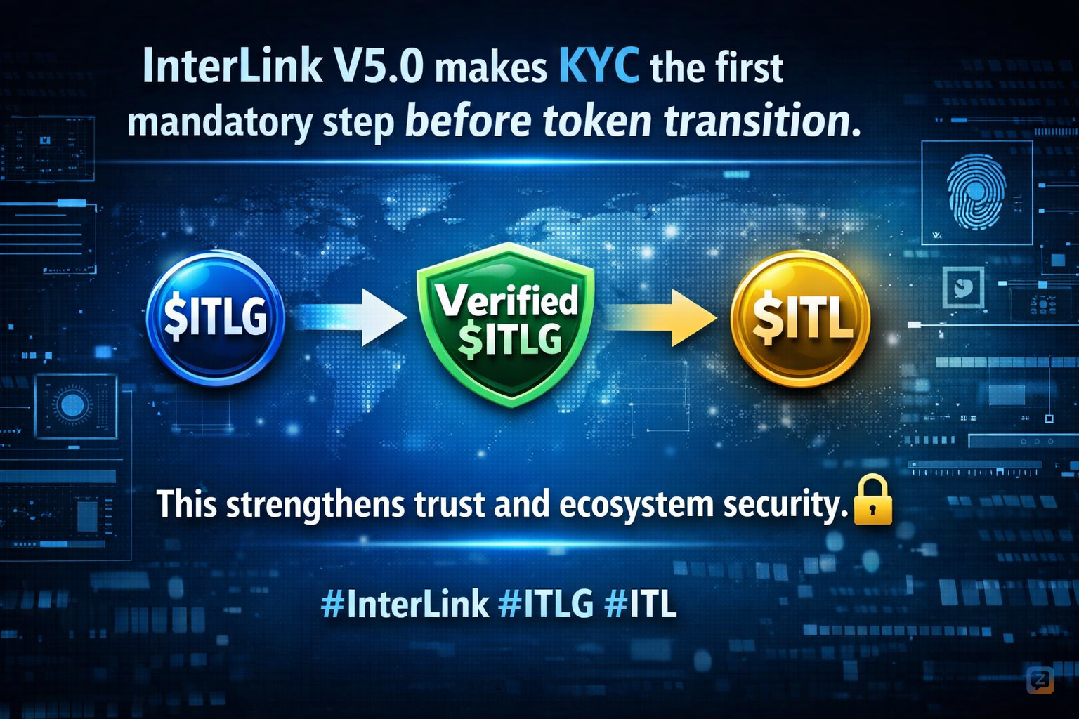 InterLink V5.0 makes KYC the first mandatory step before token transition.<br...